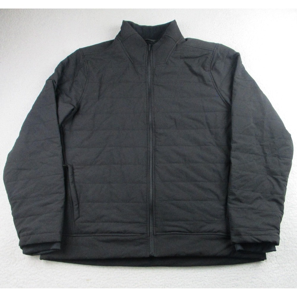 Spyder Jacket Mens XL Black Quilted Softshell Full Zip Caesars Palace